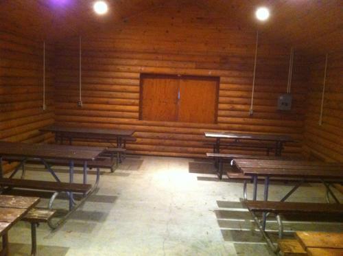 Inside View of Shelter Building - Whitewater Lake 