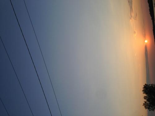 Sunset. Whitewater Lake.  